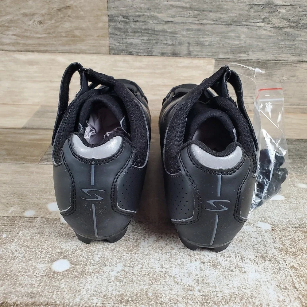 Serfas MTB Womens Cycling Shoes 5.5 Black Singletrack 3 Straps Mountain Sneakers